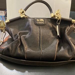 Coach Madison textured Carrie in Espresso
